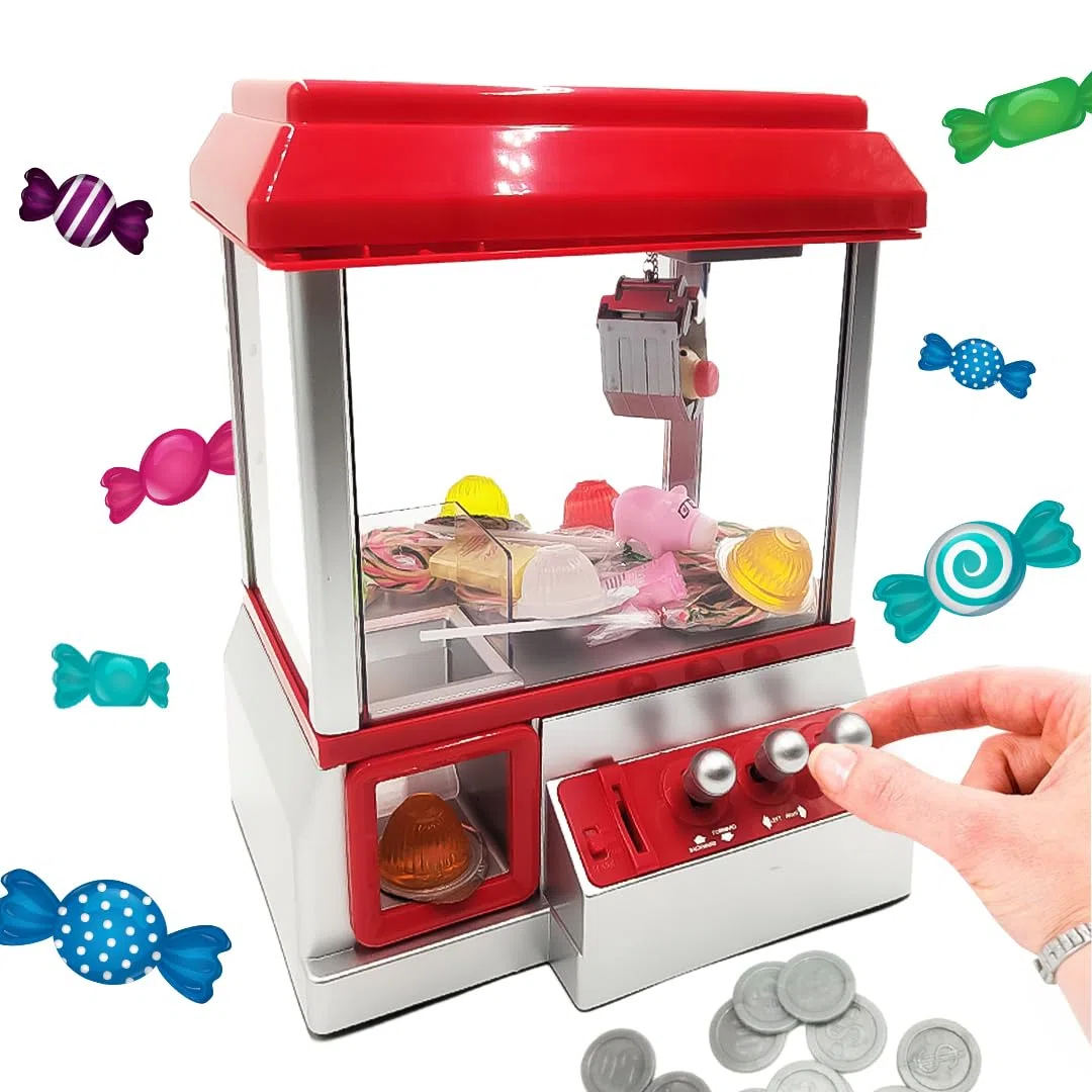 Candy Grabber - Le Plaisir sucré pour Petits et Grands - Mad Monkey, Rouge, Gris