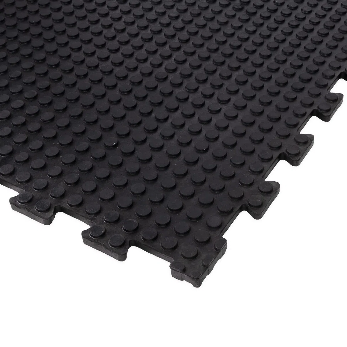 Puzzle isolatant | Tapis d'écurie en caoutchouc | Revêtement avec système de puzzle | Les tapis de sol en caoutchouc vulcanisé | 100 x 100 x 1,8 cm